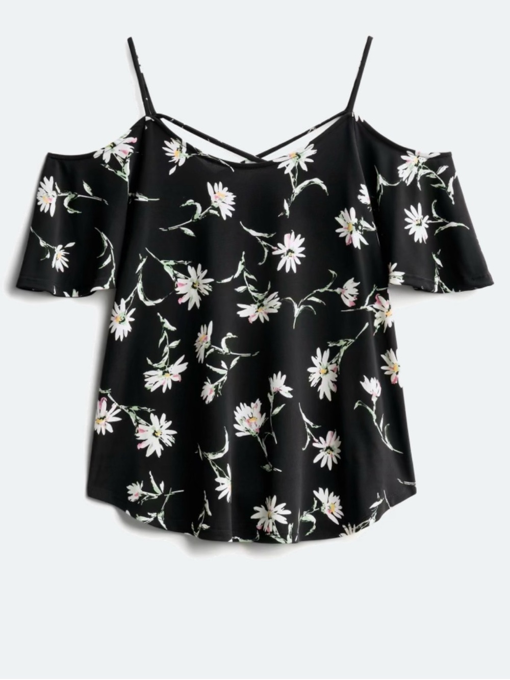 Valette Back Detail Cold
Shoulder Knit Top